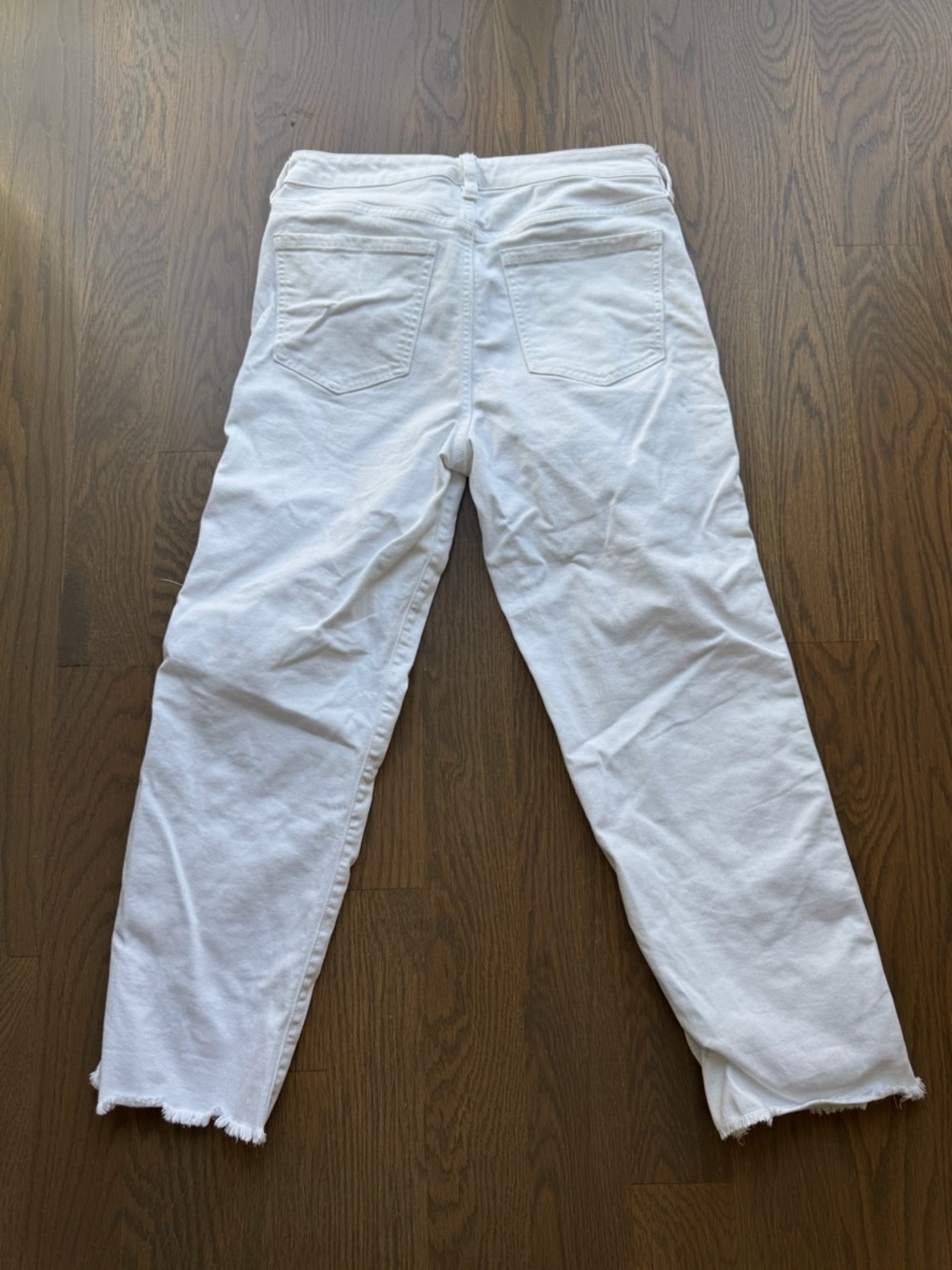 Liverpool White Crop Jeans Black Side Stripe High Rise Slim Ankle Pants 6 /  28 - Picture 3 of 7
